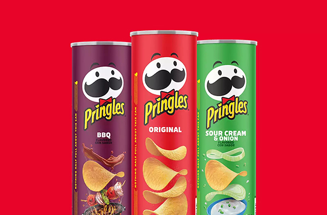 品客薯片Pringles也扁平化了