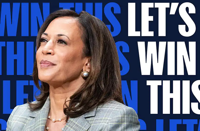 玛拉·哈里斯（Kamala Harris）修改竞选LOGO